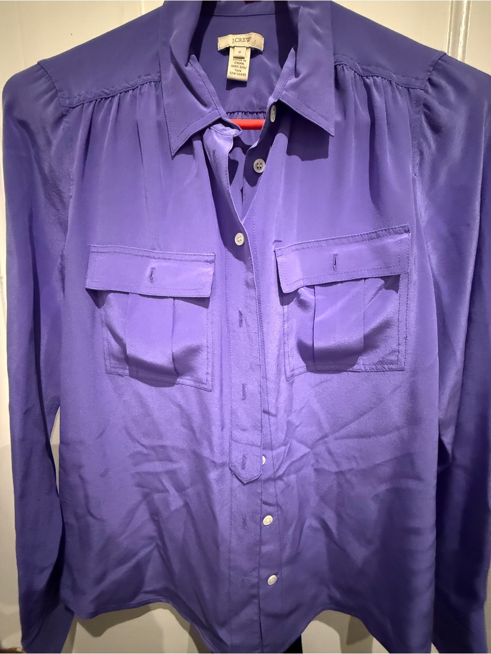 J.Crew Women’s Silk Button-up Blouse